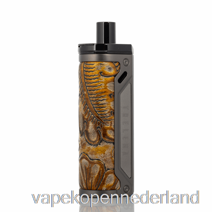 Vape Nederland Verloren Vape Thelema 80w Pod Mod Kit Gunmetal / Ukiran Leer